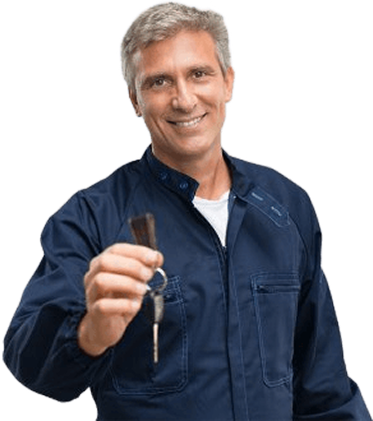 sureaccess locksmith old man holding a key