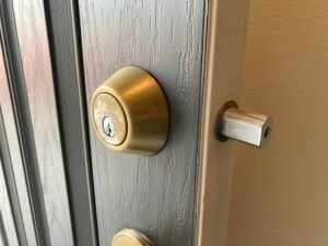 Locksmith deadbolt door lock